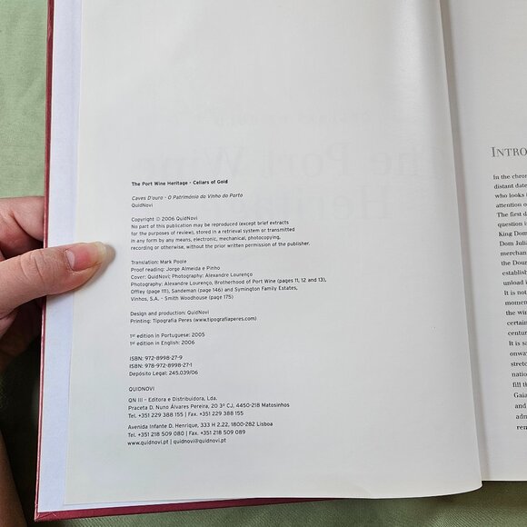2007 Cellars of Gold The Port Wine Heritage Hardcover by António Oliveira - Picture 3 of 14